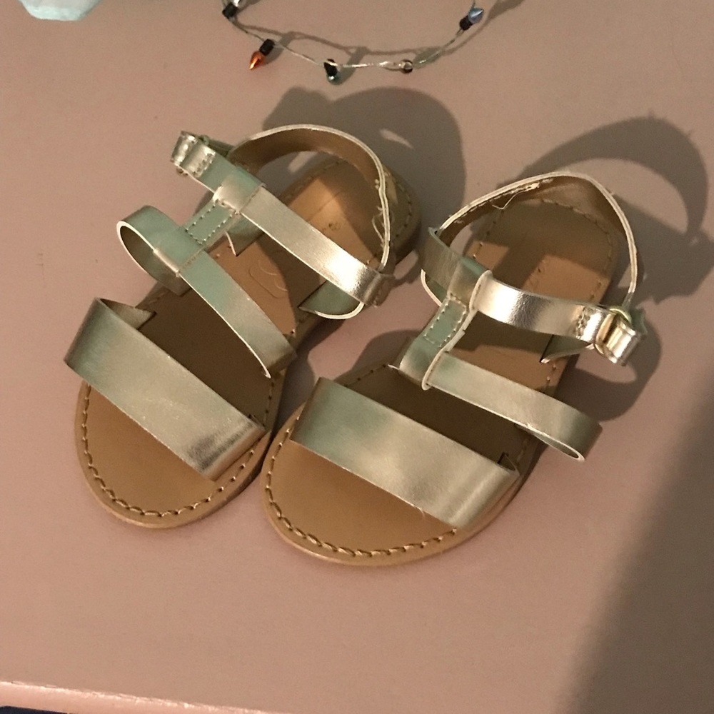 Crazy 8 Gold Sandals baby size 5